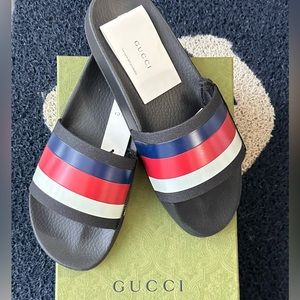 Authentic Men's GUCCI Slides, brand new with tag and box
